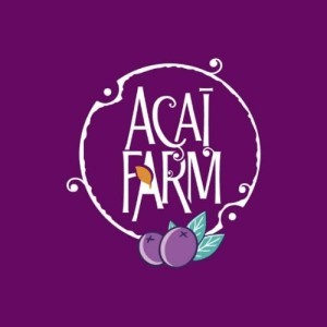 Diseño de identidad digital para Acai Farm Brasil